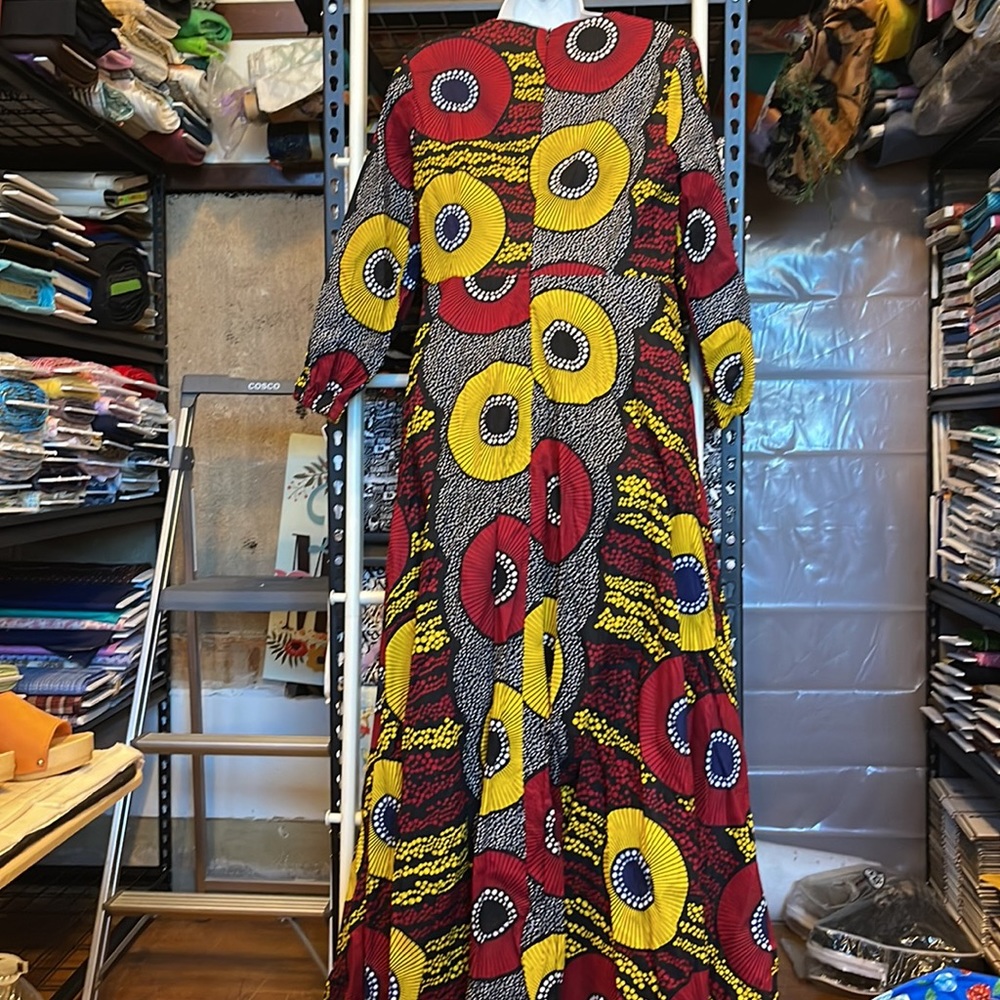 Basin Riche Red &Yellow Poppy Dress - Picture 8 of 10